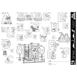 Dibujo de letras para colorear -DESCARGA GRATIS-