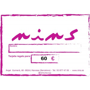 Tarjeta regalo 60 € Tarjeta regalo 60 €