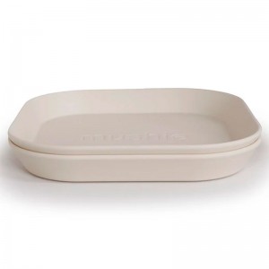 2 Platos Square Ivory - Mushie 2 Platos Square Ivory - Mushie