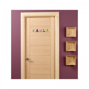 Letras de madera adhesivas