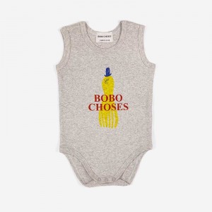 Body Sin Mangas Calamar Amarillo - Bobo Choses Body Sin Mangas Calamar Amarillo - Bobo Choses