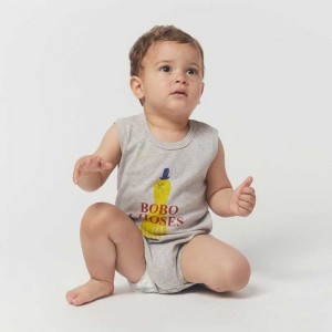 Body Sin Mangas Calamar Amarillo - Bobo Choses Body Sin Mangas Calamar Amarillo - Bobo Choses