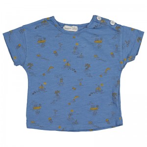 Camiseta Submarine Estampado Barcos Azul - Bean's Camiseta Submarine Estampado Barcos Azul - Bean's