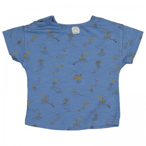 Camiseta Submarine Estampado Barcos Azul - Bean's Camiseta Submarine Estampado Barcos Azul - Bean's