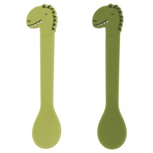 Cuchara De Silicona (Pack De 2) Mr. Dino - Trixie Cuchara De Silicona (Pack De 2) Mr. Dino - Trixie
