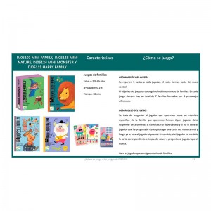 Cartas Mini Family - Djeco Cartas Mini Family - Djeco