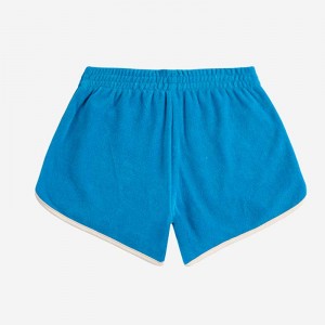 Pantalón Corto De Rizo Azul - Bobo Choses Pantalón Corto De Rizo Azul - Bobo Choses