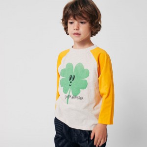 Camiseta Manga Ranglán Lucky Clover - Bobo Choses Camiseta Manga Ranglán Lucky Clover - Bobo Choses